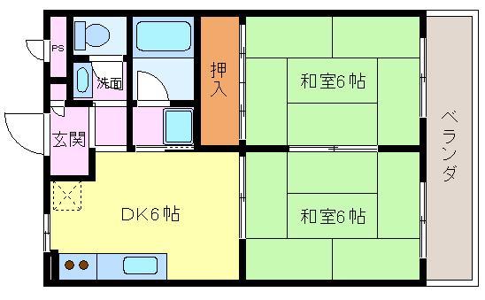 プレステージ菱木の間取り