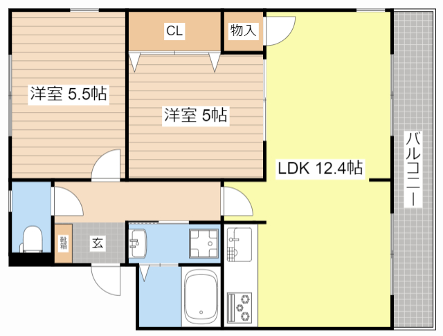 【シャルムの間取り】