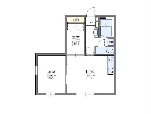 レオパレスはなみずき壱番館の間取り