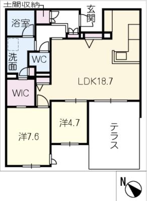 ユートレア　Ｎ棟の間取り