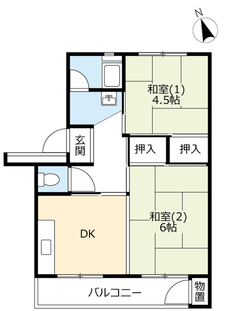 ＵＲ戸頭の間取り