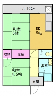 木村ハイツの間取り