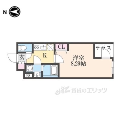 仮）京大北Ｂ棟の間取り