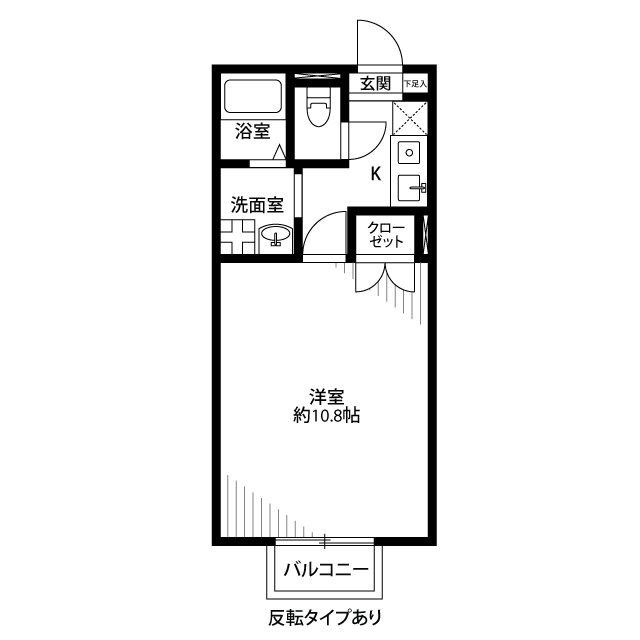 アムール　エフ　１番館の間取り