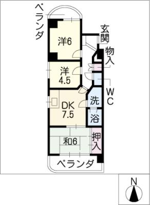 リアリノ庄内通の間取り