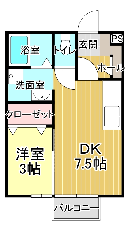 セジュールモナリエKの間取り