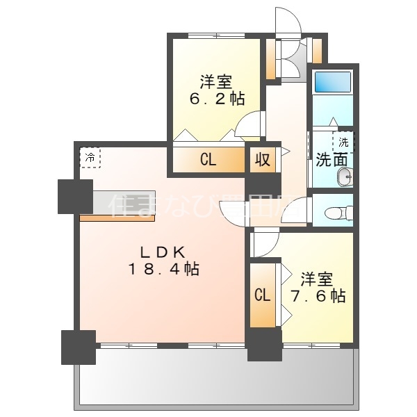 安城市相生町のマンションの間取り