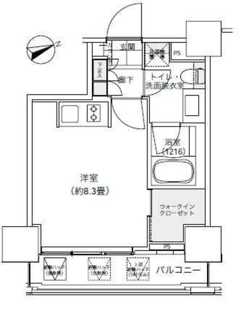 パークキューブ愛宕山タワーの間取り