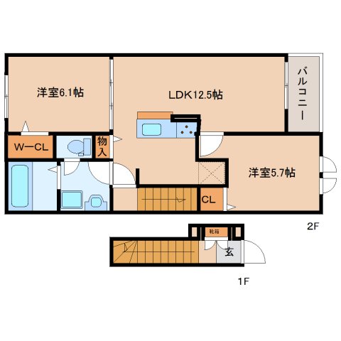 グリーンハイツ加茂IIの間取り