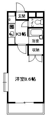 ヴィラ一番館の間取り