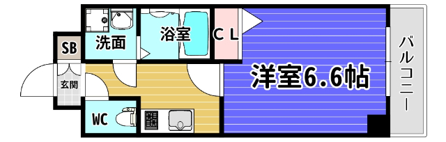 ベイサイドパークＯＳＡＫＡサウスレジデンシスの間取り