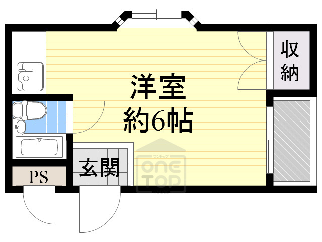 茨木市中穂積のマンションの間取り