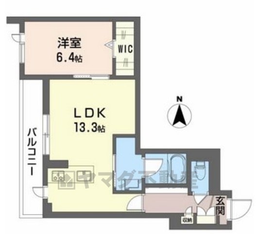 豊中市曽根西町のマンションの間取り