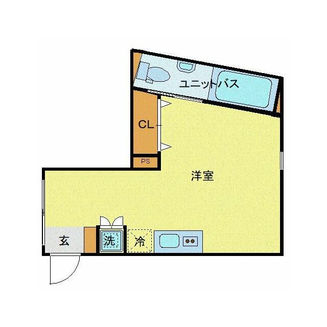 鎌倉市由比ガ浜のマンションの間取り