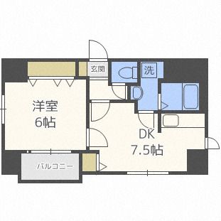 パルシオ三宮フラワーロードの間取り