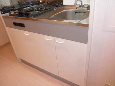 キッチン　2口ガスコンロ付のキッチンです