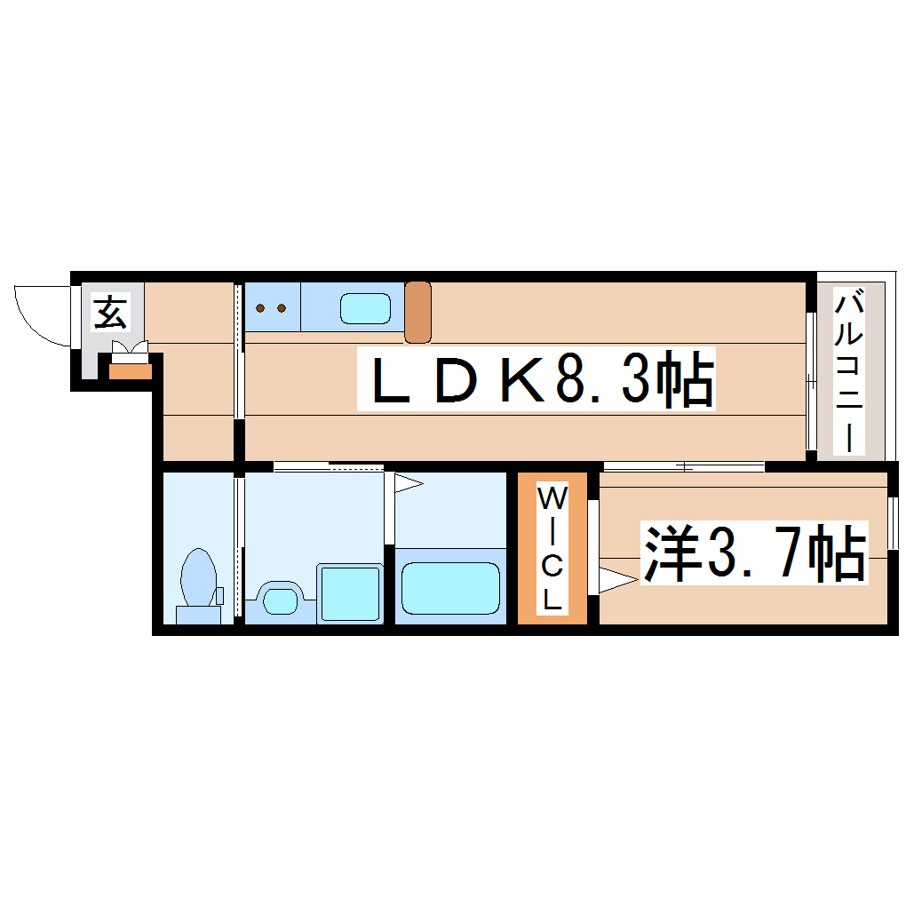 グランコート河原町の間取り