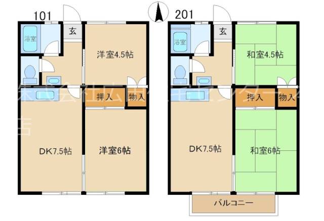 高橋コーポの間取り