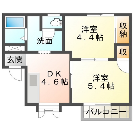 ファミール白子の間取り