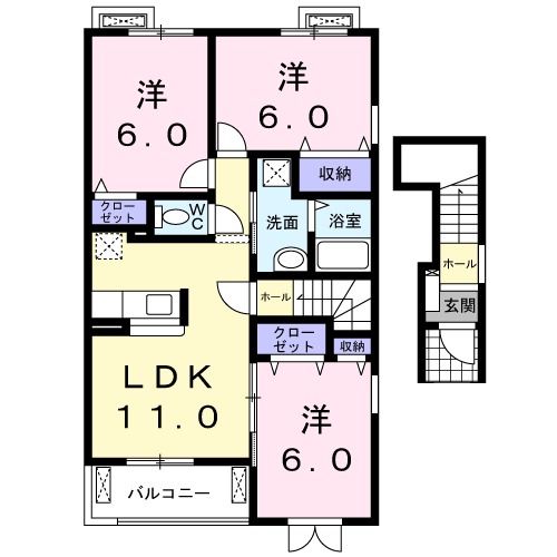 サニープラシードIIの間取り