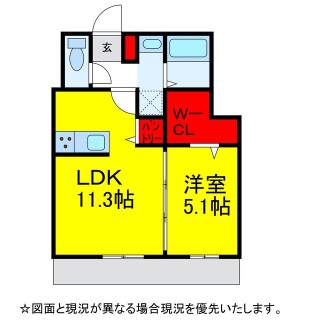 仮)D-ROOM加良部の間取り