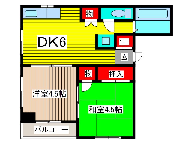 ハイツマエダIIの間取り