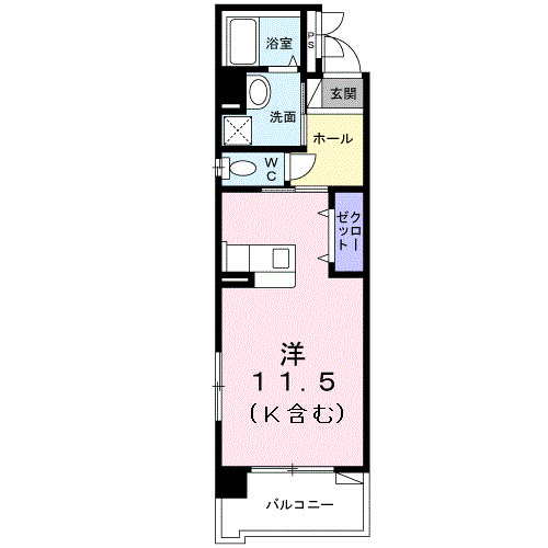 ラ・メール新都心２６号の間取り