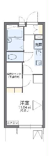 レオパレス菱沼の間取り