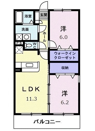 ジュネスIIの間取り