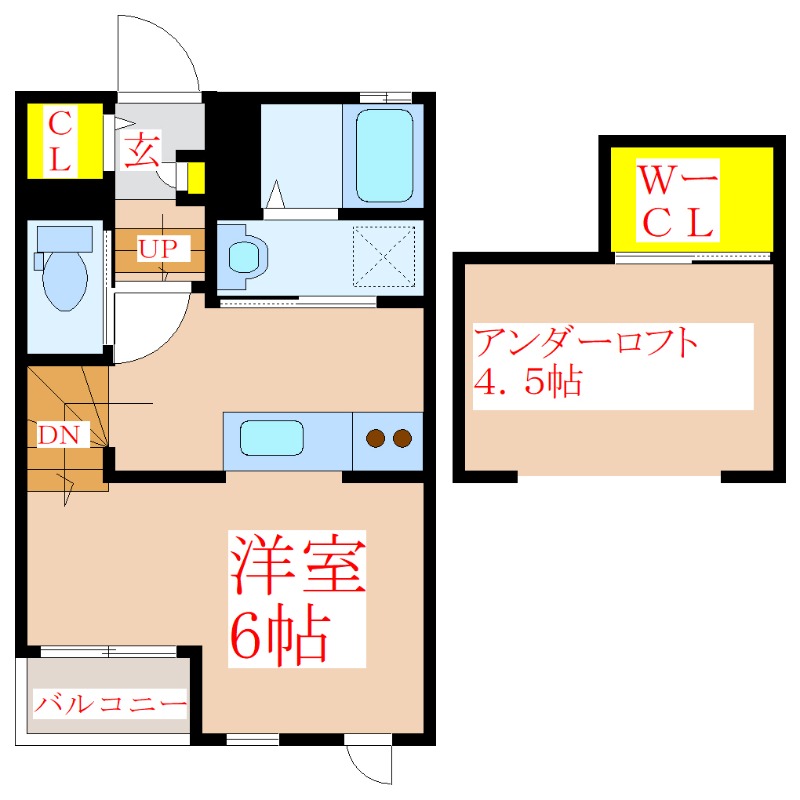 Ｒ隼人レグルスの間取り