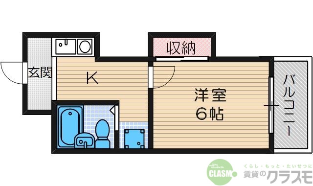 高槻市西町のマンションの間取り