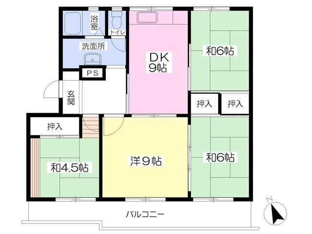 リアンII棟の間取り