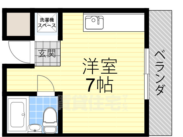 茨木市末広町のアパートの間取り