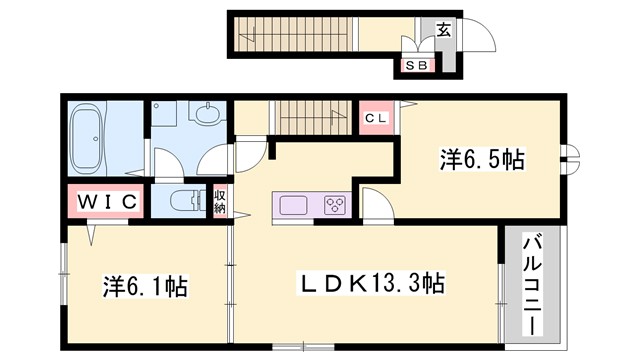 シェリール興浜の間取り