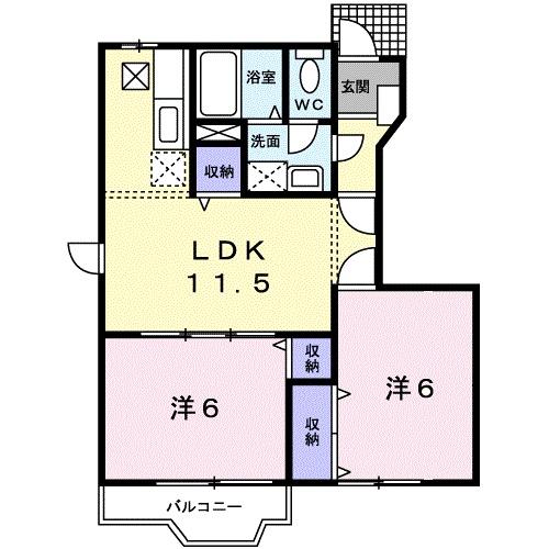 パークシティ中津Ｅの間取り