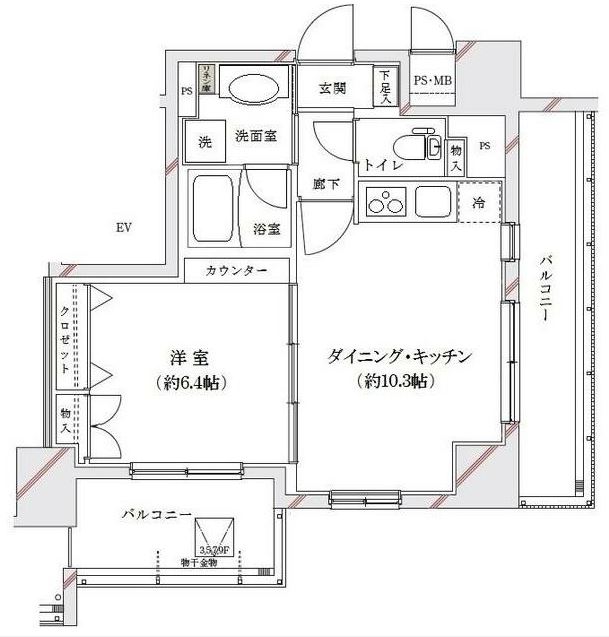 ライジングプレイス浅草弐番館の間取り