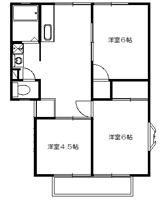 大野ハイツの間取り