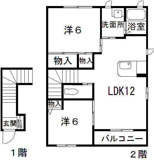 ウィンズコート　Ｂ棟の間取り