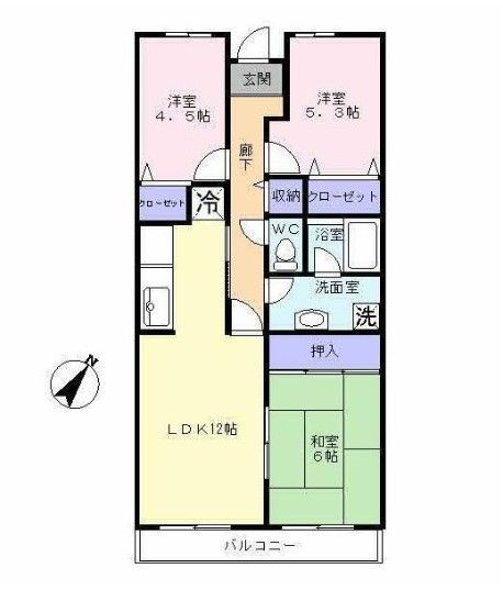 シャルマン国分寺台の間取り