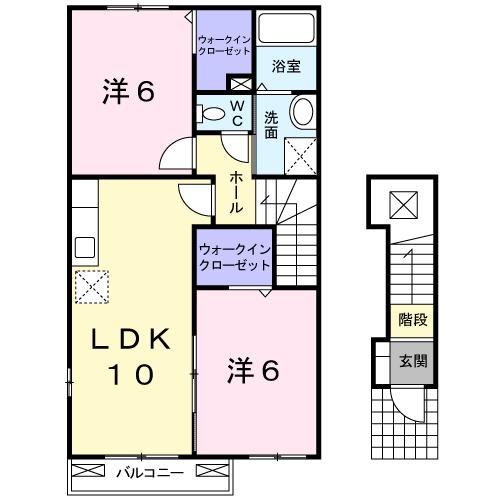 サンヴィレッジＣの間取り