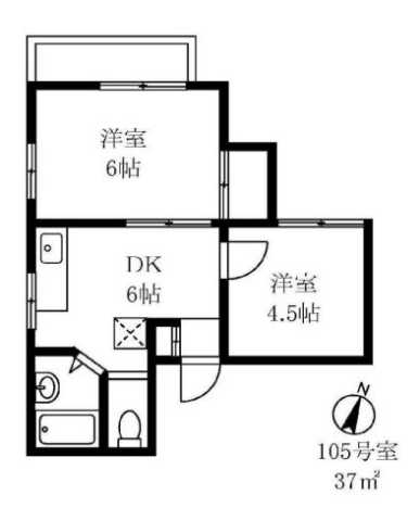 目黒区大橋のマンションの間取り