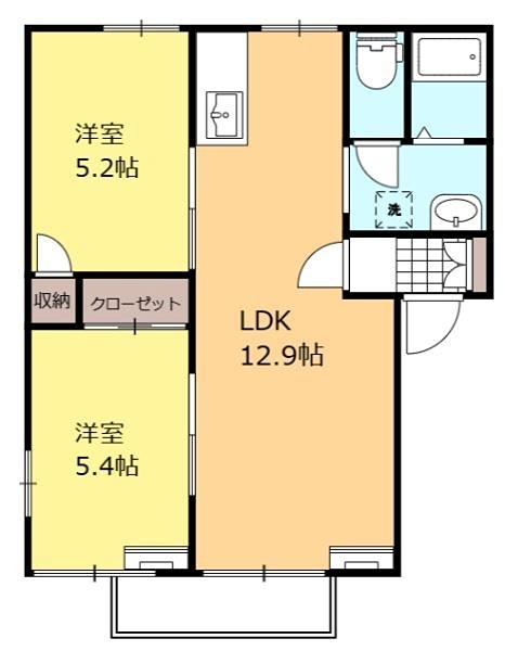 リバーハイムの間取り