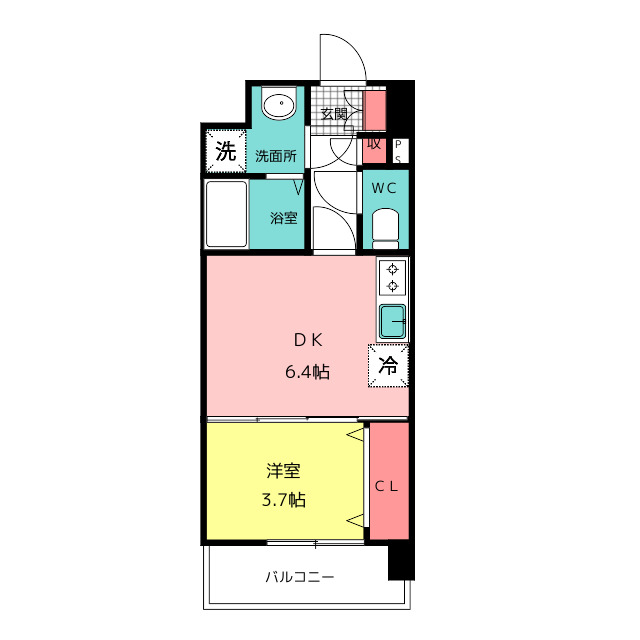 ブランシエスタ千早ＲＪＲの間取り