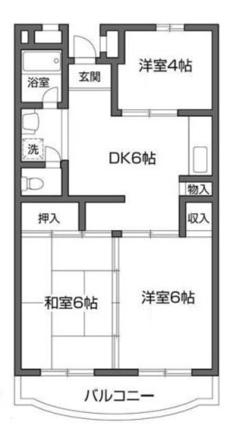 ファルム烏山の間取り