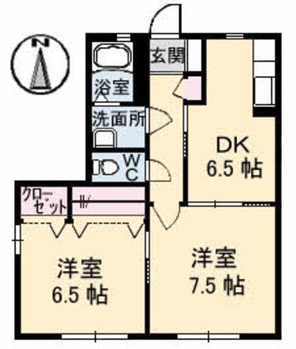 コーポ　シャルダンの間取り