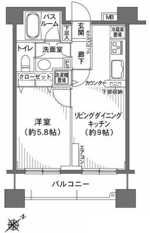 ヒルレジデンス大崎の間取り