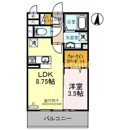 サンライズ湊IIの間取り