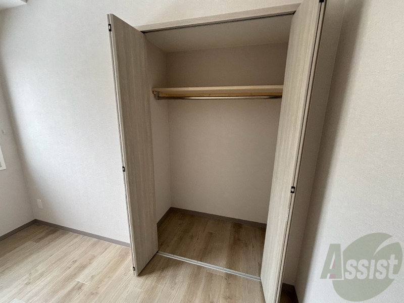 収納　クローゼット。荷物がたくさんあっても問題ないですね。