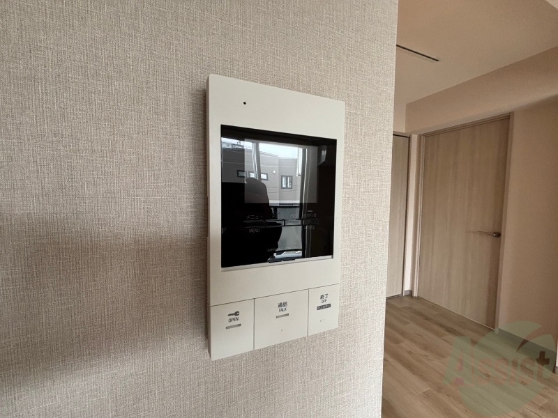 セキュリティ　インターホンで来客確認ができます。安心ですね。