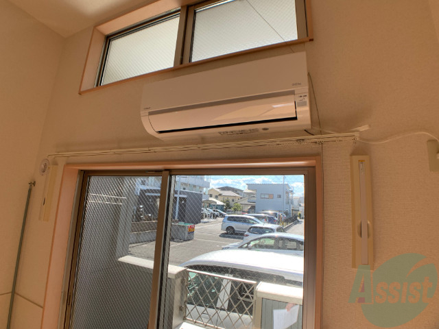 その他設備　エアコンも付いていたので快適に過ごせそうです。